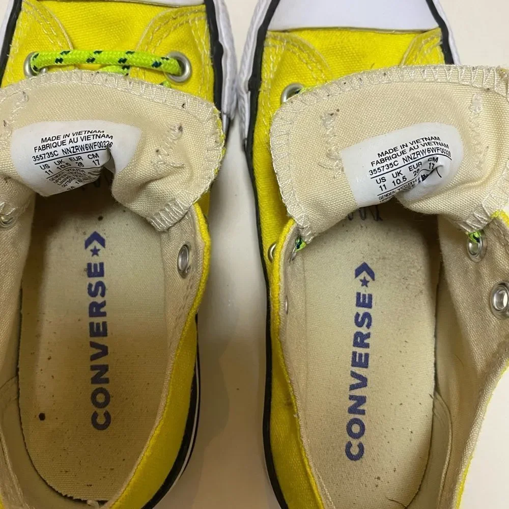 Converse All Star Yellow Low Tops